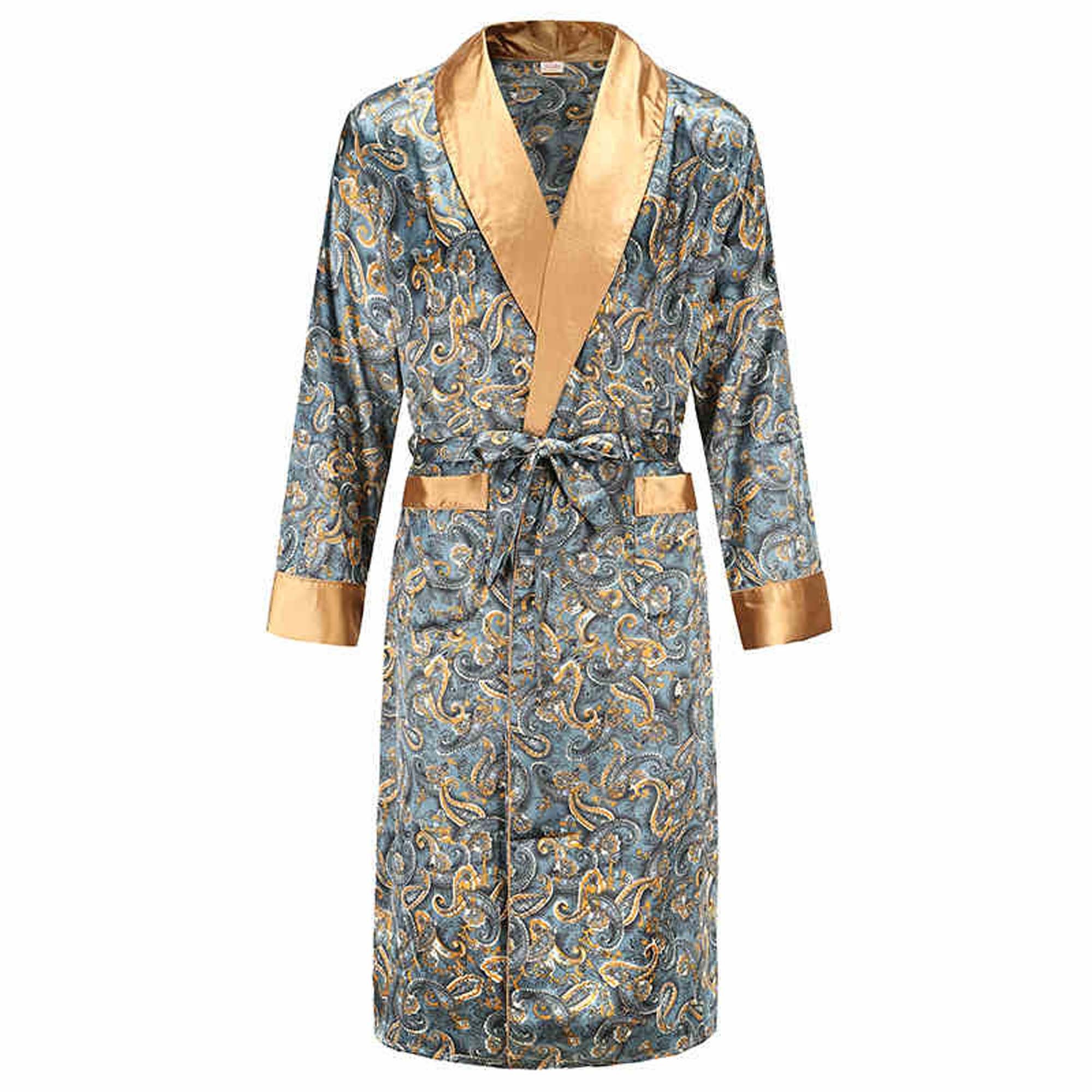 Silk Mens Nightgowns Adult Bathrobes Personalized Home Etsy