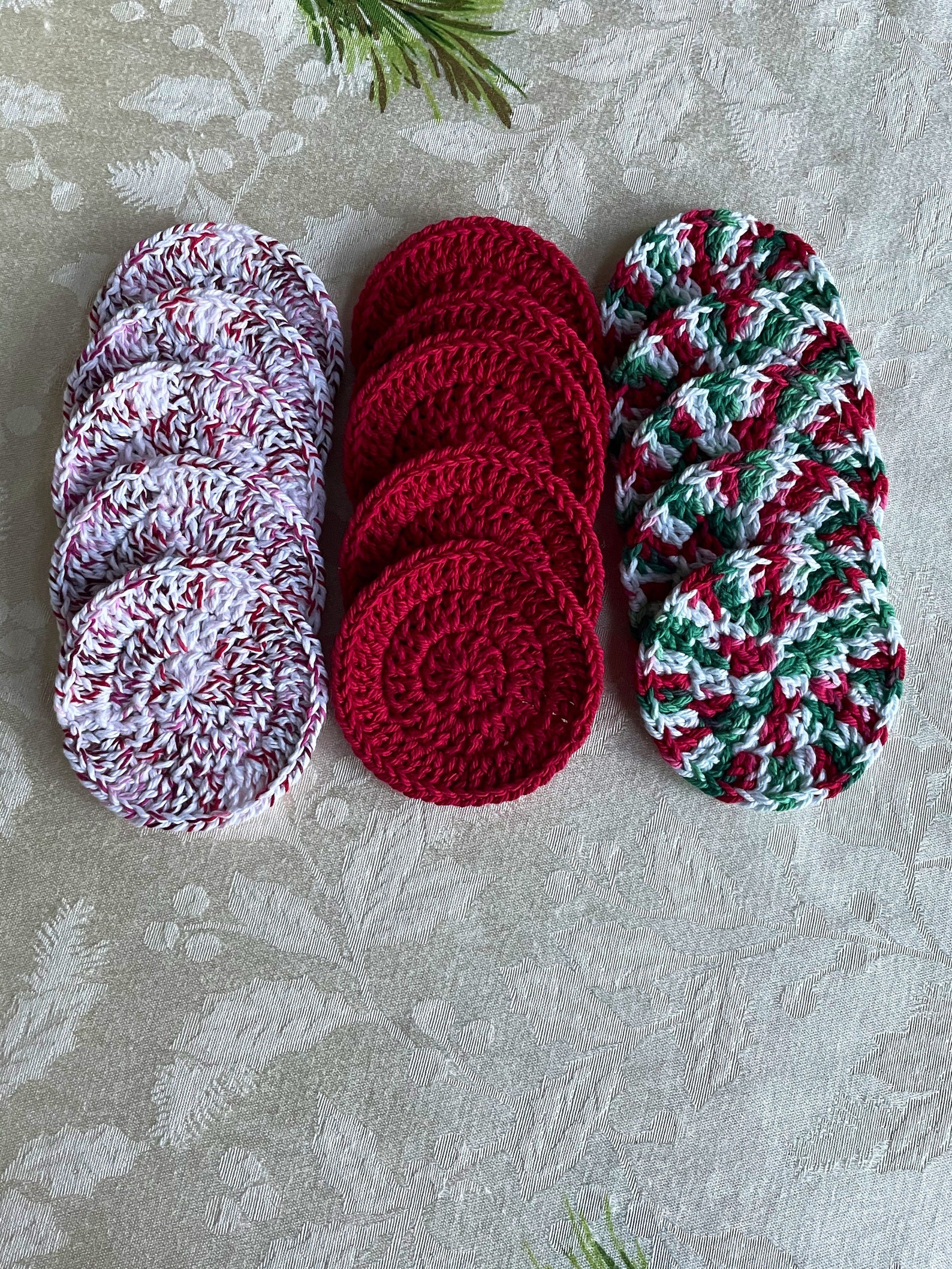 Crochet Cotton Scrubby, Crochet Facial Pad, 100 Cotton Rounds, Reusable Cotton Rounds, Crochet
