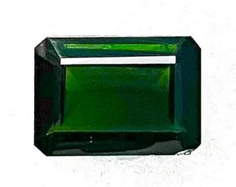 Natural Green Tourmaline Octagon Cut Gemstone | Faceted Loose Gemstone | Jewelry Making Stone | Healing Crystal