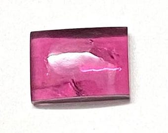 Natural Pink Tourmaline Cabochon Long Cushion Shape Gemstone Loose Pink Stone For Jewellery Making.