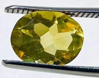 Natural Citrine Quartz Faceted Oval Gemstone, Yellow Loose Gemstone, November Birthstone,