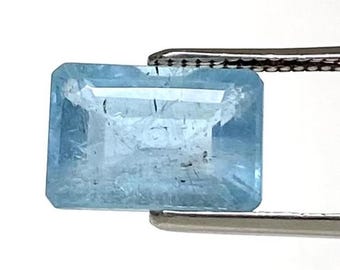 Natural Aquamarine Octagon Shape Faceted Cut Loose Stone For Jewelry Making Gemstone