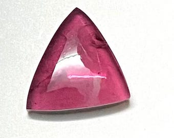 Natural Pink Tourmaline Trillion Cabochon Gemstone,