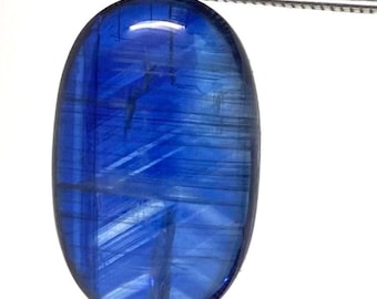 Natural Blue Kyanite Oval Cabochon Cut Gemstone for Jewellery Making, Wire Wrapping, Healing Crystals
