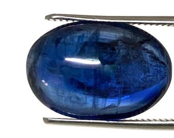 Natural Blue Kyanite Oval Cabochon Cut Gemstone for Jewellery Making, Wire Wrapping, Healing Crystals