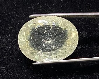 Natural Greenish Yellow Topaz Oval Faceted Gemstone | Loose Chartreuse Topaz | for Jewelry Making