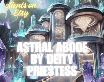 Crystal Cave Upscale Haven Astral Abode Portal Attunement Gift by Priestess for Spirit Companions Remote Binding Activation Images Sent