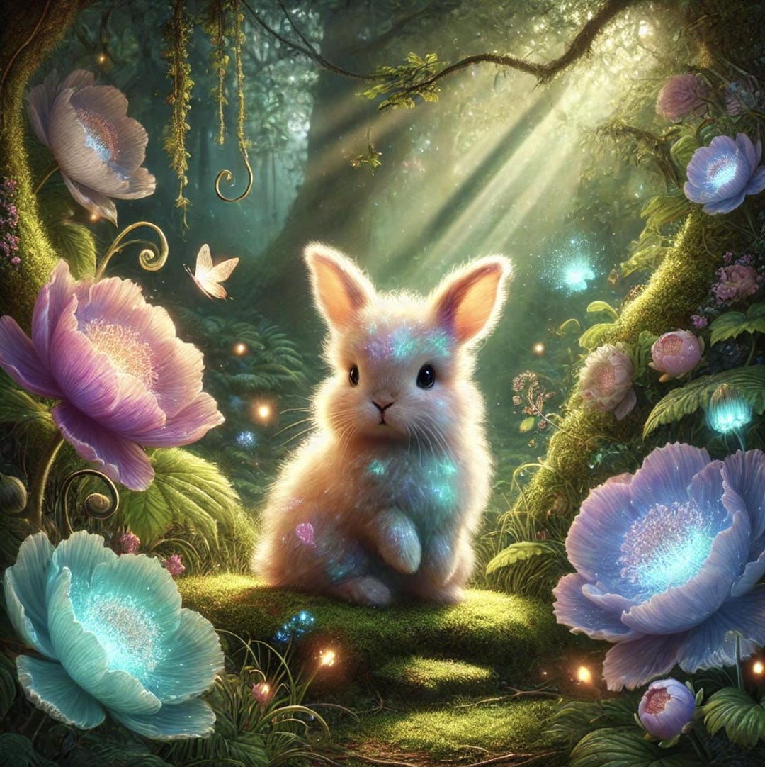 Spring Goddess Bunny Easter Familiar, Rabbit Spirit Companion, Good ...