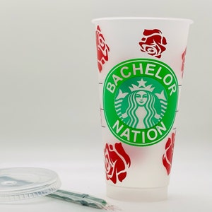 Bachelor Nation Starbucks Cold Cup 24oz, Bachelor Nation, Bachelor Nation Fan Cup, Bachelorette Cup, Bachelor In Paradise Cup, Final Rose