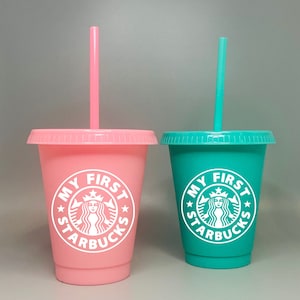 My First Starbucks Kids Cup, Straw Cup, Toddler Tumbler, Party Favors, Toddler  Cup, Travel Cup, Kids Starbucks Cup, Kids Travel Tumbler 