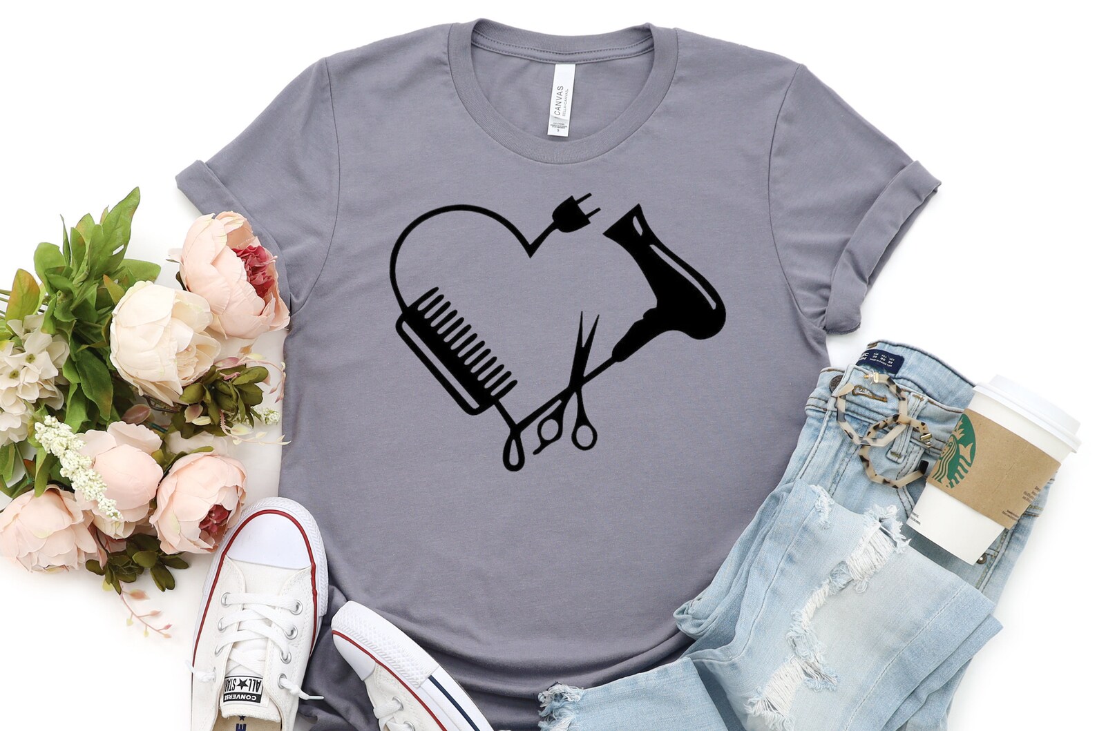 Hairstylist Tshirt Casual Stylish Hairdresser Shirt Fun Etsy