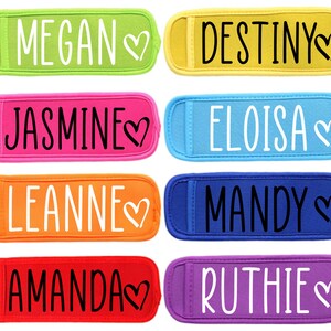 Personalized Popsicle Holder, Freezer Pop Holder, Ice Pop Sleeve, Ice Pop Holder, Party Favors, Birthday Favor, Stocking Stuffer, Kids Gift