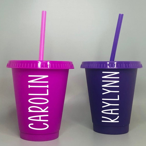 Personalized Kids Cup With Lid and Straw, Birthday Cups, Party Favors,  Reusable Kids Tumbler, Gifts for Kids, Toddler Tumbler, Sippy Cup 