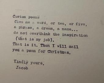custom poem (typewriter)