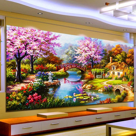 Best Deal for DIY 5D Diamond Painting Bedroom Scenery Full Drill