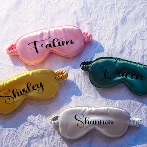 Personalized Sleep Mask，  Custom Eye Mask Bridesmaid Proposal Bridesmaid Gift, Bridal Party Gift