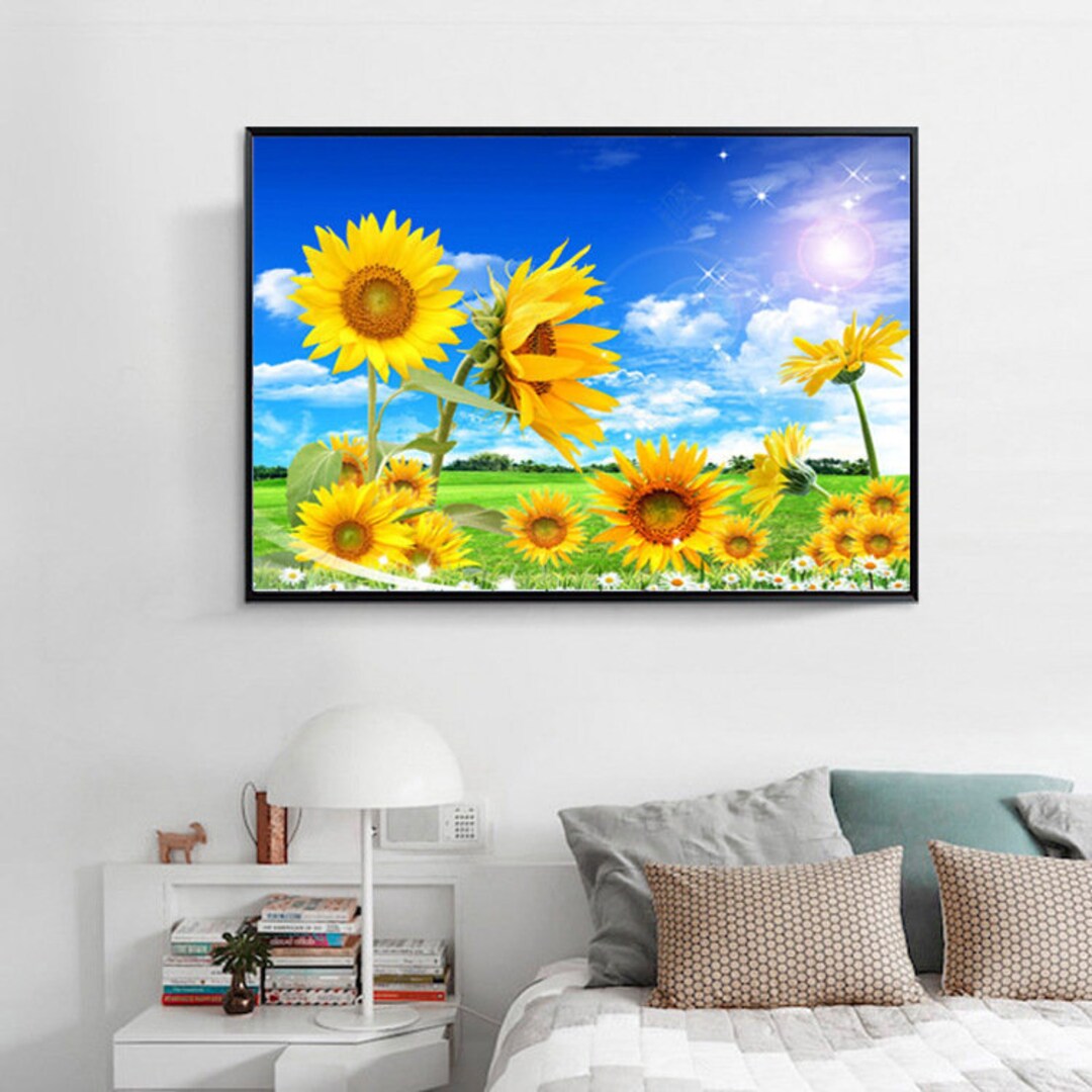 5D DIY Full Drill Square Round Diamond Painting Kitsunflower Diamond ...