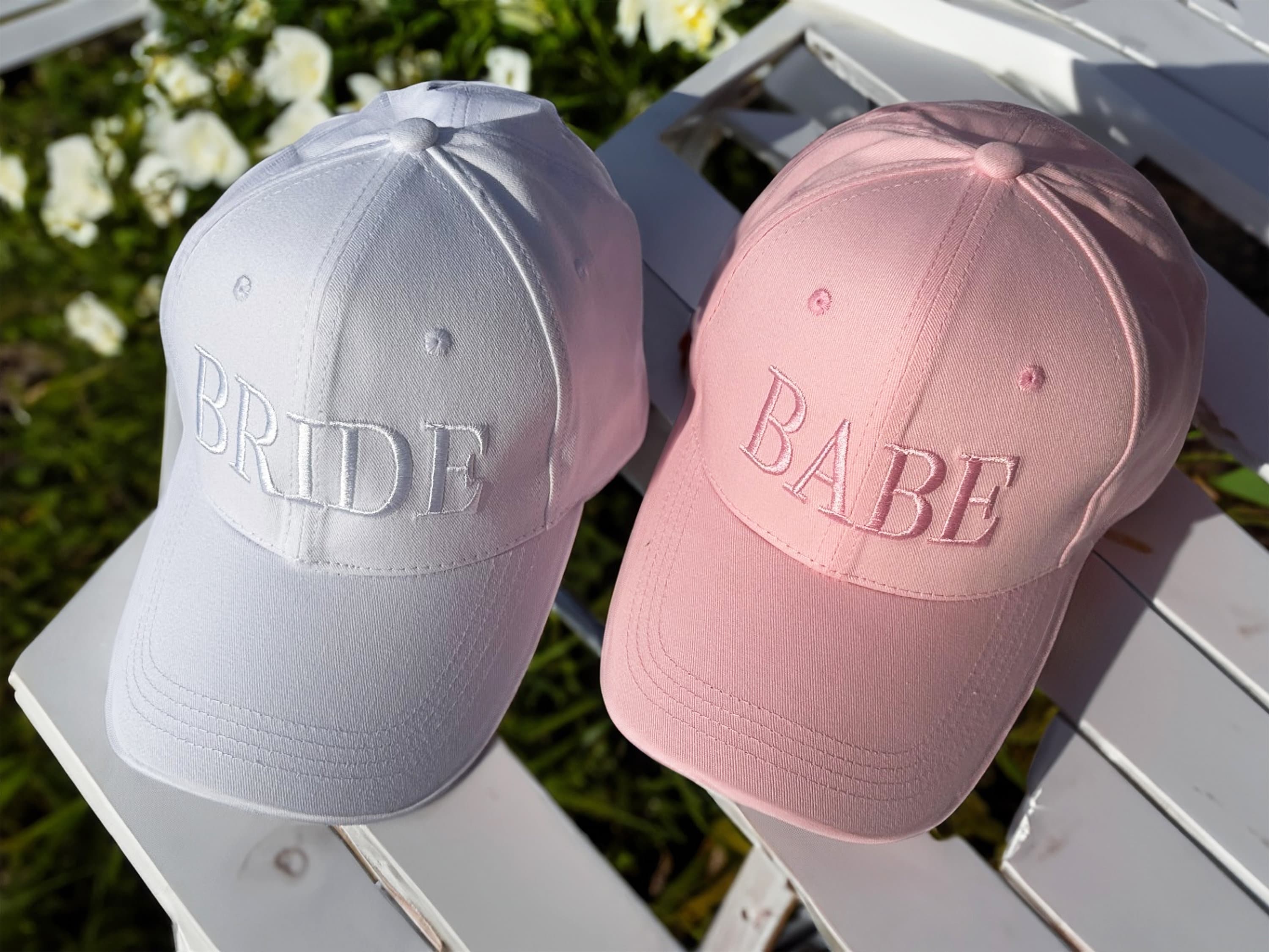 Bridesmaid baseball hat， bridal party baseball cap ，bachelorette party favors，squad bride tribe personalized custom logo hat