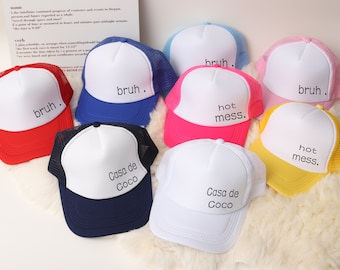 Custom Foam Trucker Hat,Personalized Foam Hat,Unisex Foam Trucker Hat,Custom Caps,Custom Hats, Trucker hats,Gift For Her, Gifts for Him