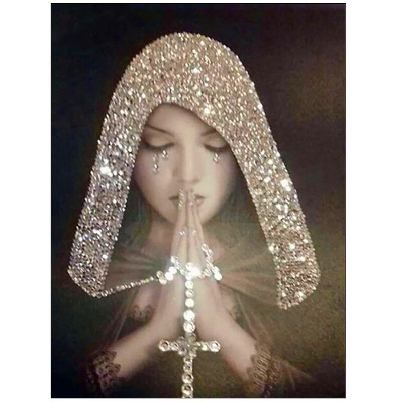 Virgin Mary And Jesus Portraits - Religious Diamond Painting, Full Rou– Diamond  Paintings Store