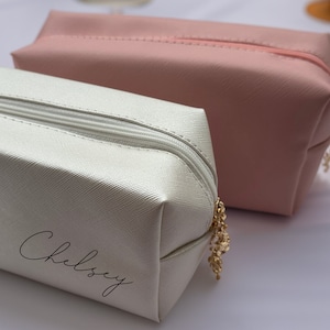 Personalisierte Make-up-Tasche l Kulturbeutel l Benutzerdefinierte Brautjungfer Vorschlag l Personalisierte Clutch l Kosmetiktasche Beutel l Brautjungfer Geschenkideen
