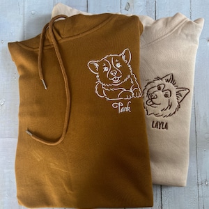 Felpe Con Cappuccio Personalizzate - Ricamate Con Numeri Romani O Volto Animale, Per Coppie - Foto 9