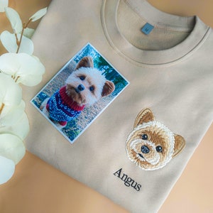 Personalized Pet Embroidered Sweatshirt,Personalized T Shirt,Personalized Hoodie,Dog Mom Gift,Couples gift,Father Gift