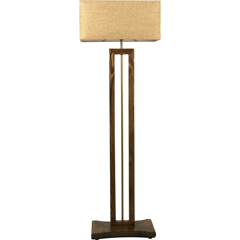 Unique Wooden Floor Lamp Etsy