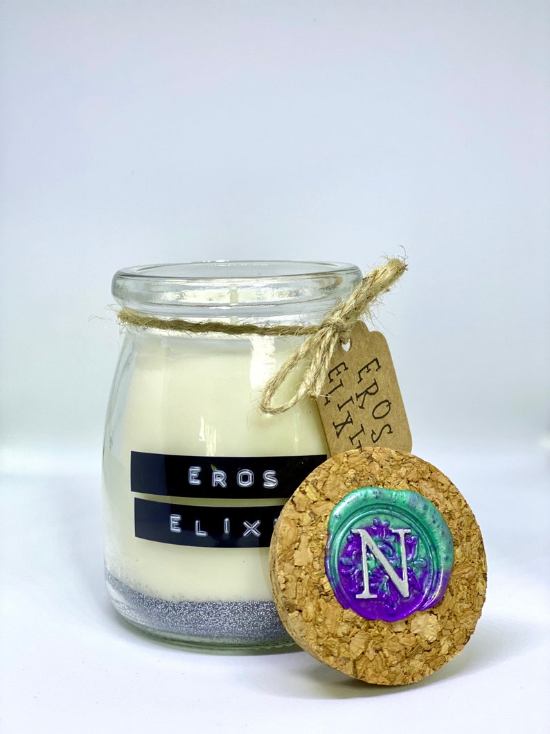 Eros Elixir Potion Amber Musk Vanilla Cardamom hand-poured soy wax sorting hat January Pre-Order | COLOR CHANGING CANDLE