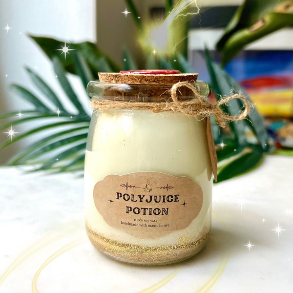 Polyjuice Potion | COLOR CHANGING CANDLE | sorting hat candle| hand-poured soy wax | Citrus Mint | made to order