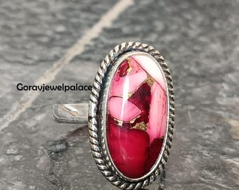 レア❣️ターコイズ レッドコーラル シルバー 925 リング silver 925