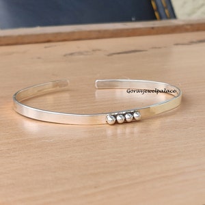 Solid 925 Sterling Silver Bangle,Oval Stacking Bangle,Adjustable Open Cuff,Simple Bangle ,Ladies Bangle, Beautiful Bangle.