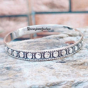 Linda pulseira de designer ~ Pulseira de prata esterlina 925 ~ Pulseira de alta qualidade ~ Pulseira de presente feminina ~ Pulseira estilosa ~ Pulseira feita à mão, pulseira boho