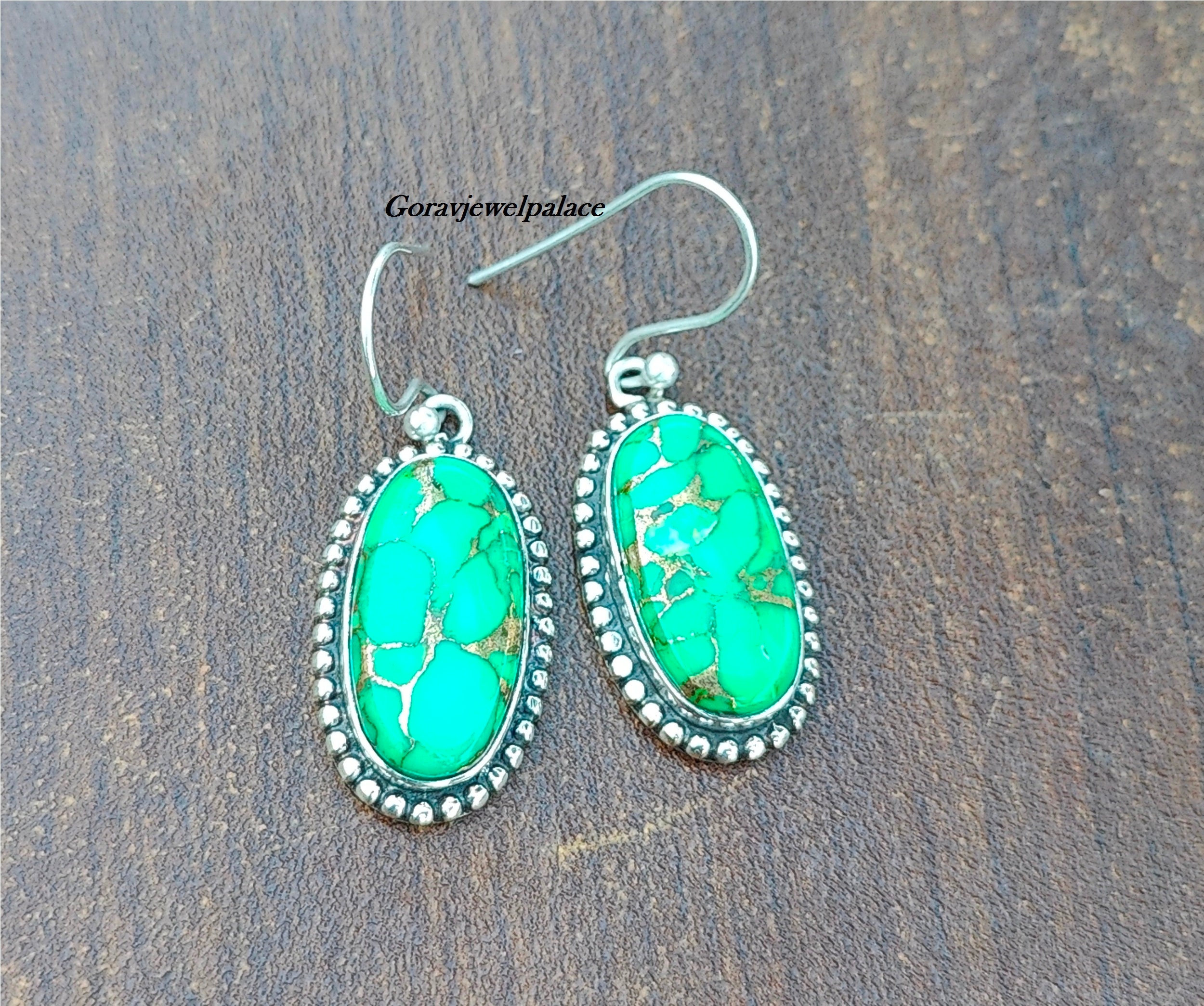 Orecchino Vintage A Goccia In Argento Con Smeraldo Turchese, Epoca Vtoriana, Con Diamanti Pieni, Pietra Preziosa, Blu, Perno Dellorecchio, Gioielli Robusti 251011 Da 58,63 € | DHgate - Foto 4