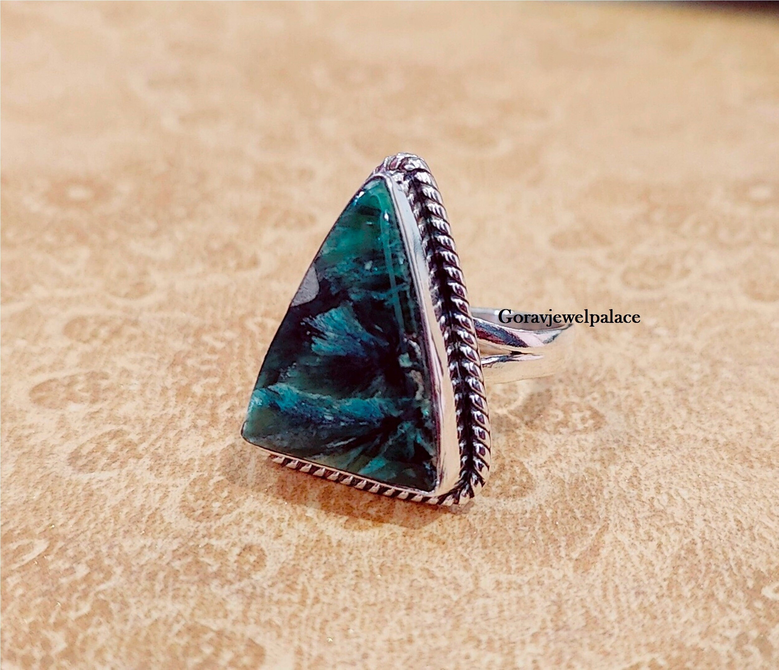 Anello Serafinite: anello fatto a mano in argento Sterling 925