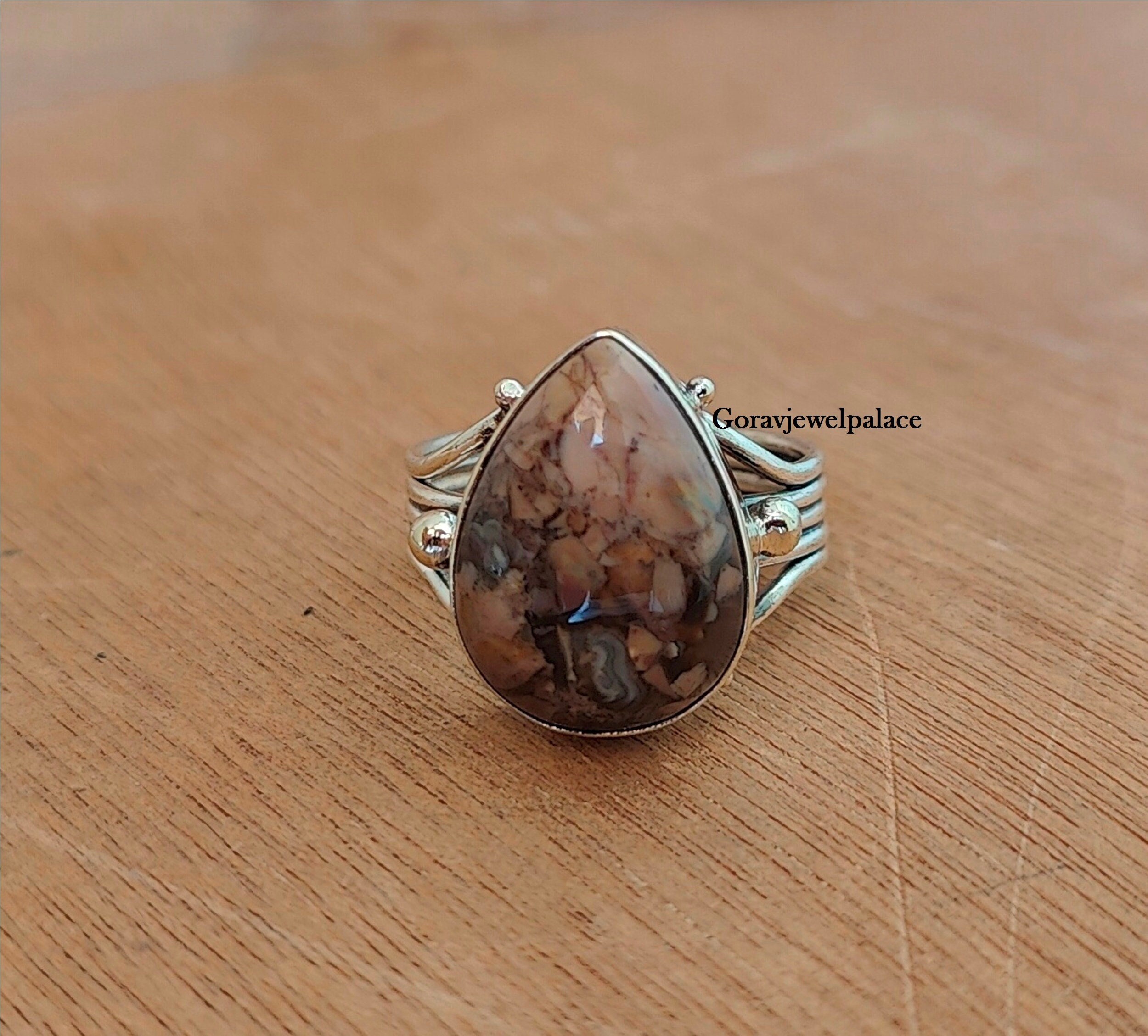 Brown Gemstone Rings - Etsy