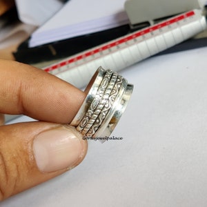 Spinner Ring, Handgemachter Ring, 925 Sterling Silber Ring, Schöner Spinner, Zierlicher Ring, Handgemachter Schmuck, Geschenk für Sie