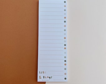 Lists & Things A7 Long To Do List Memopad | Desk Pad, To Do, Organisation, Back to School