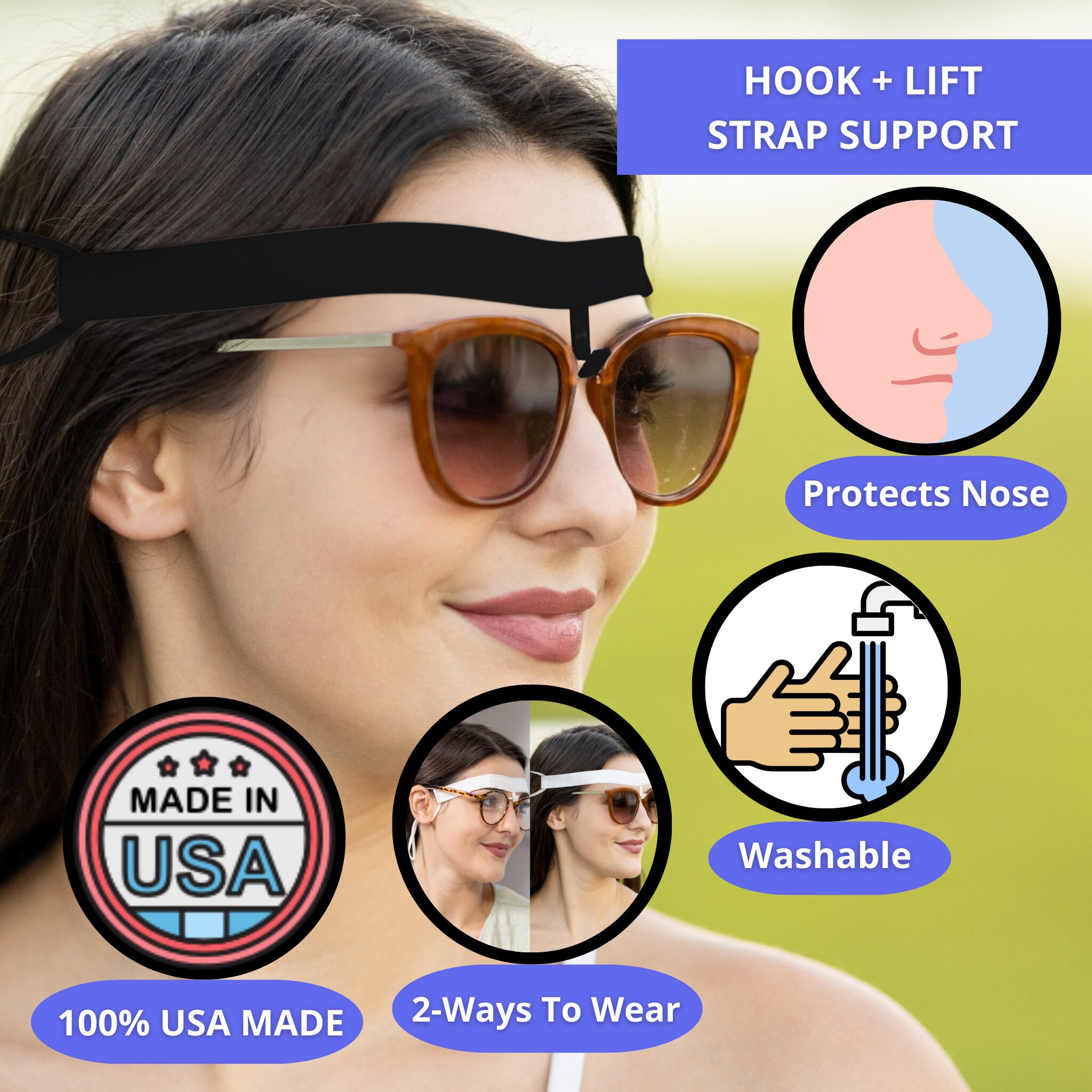 Opticbridge Glasses Holder Kit Rhinoplasty Recovery, Nose Surgery