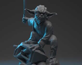 Sci-Fi Space Knight STL File: 5-Part Model with Sword & Base