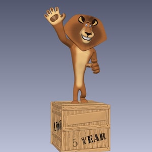 Impression 3D du lion en 3D