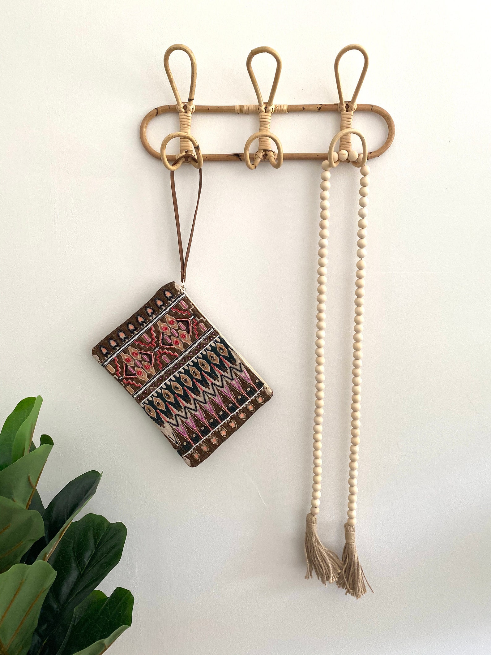 Rattan Wall Hooks I Rattan Coat Hanger I Rattan Boho Wall Etsy Australia