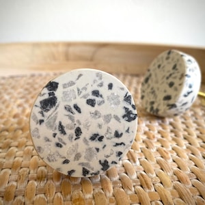 Terrazzo Cabinet Handle, Furniture Knob, Coastal Handles, Modern Dresser Handle, Cabinet Knob