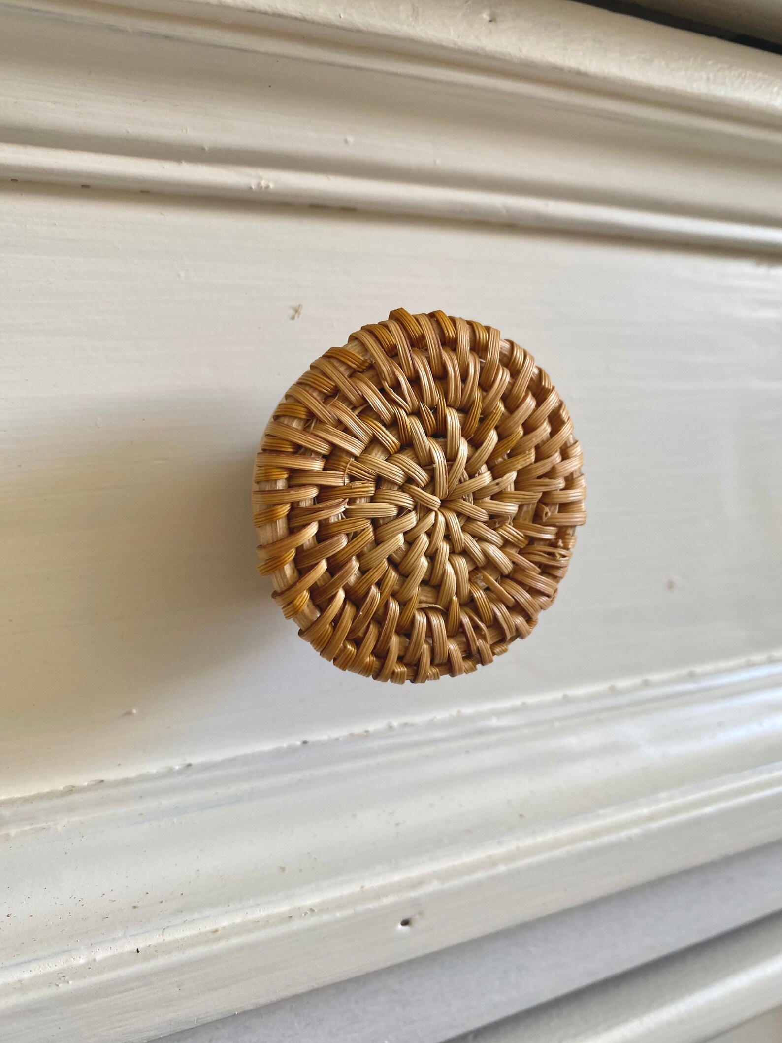 Rattan Furniture Knobs Hand Weaved Rattan Dresser Etsy