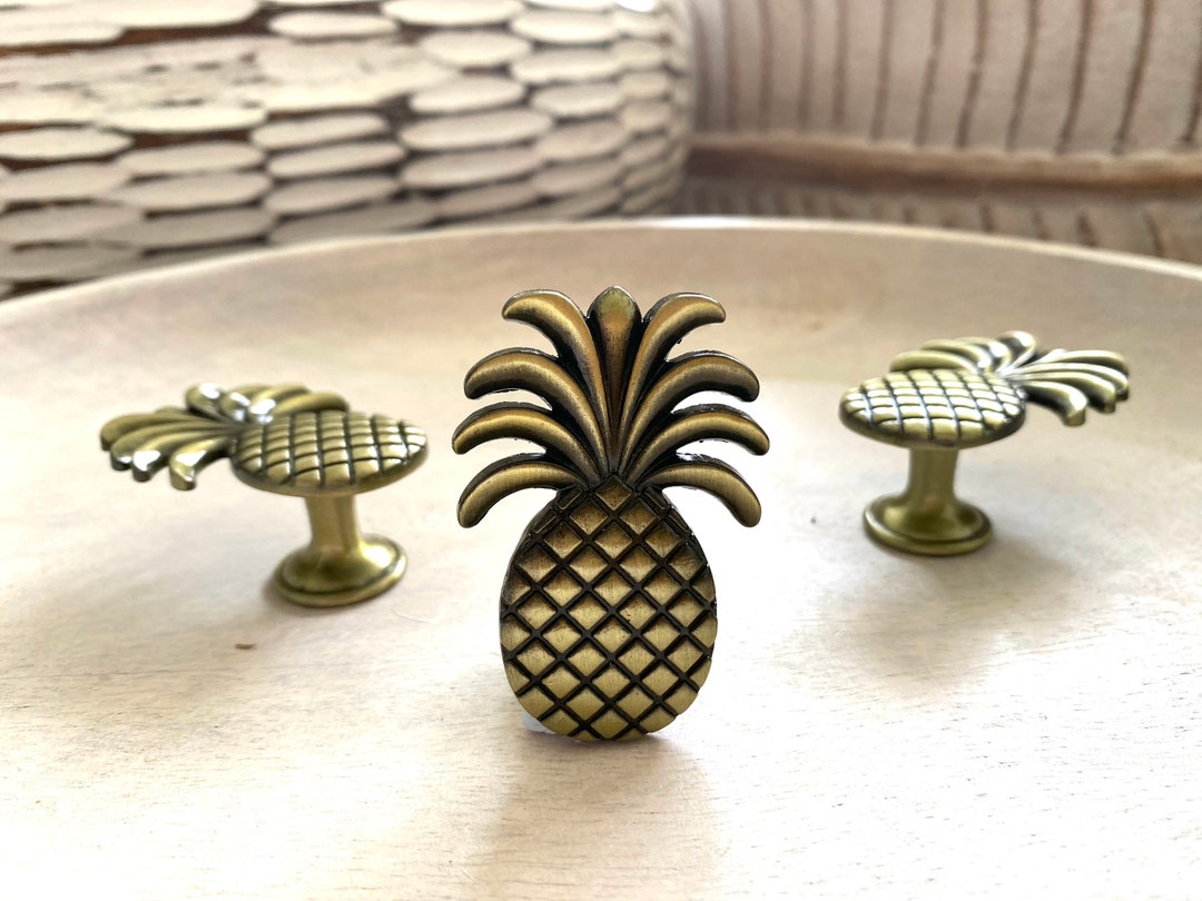 Messing kastknop ananas, antieke koperen kasthandgreep palmboom,  dressoirknop kust - Etsy België, image size:1080x810