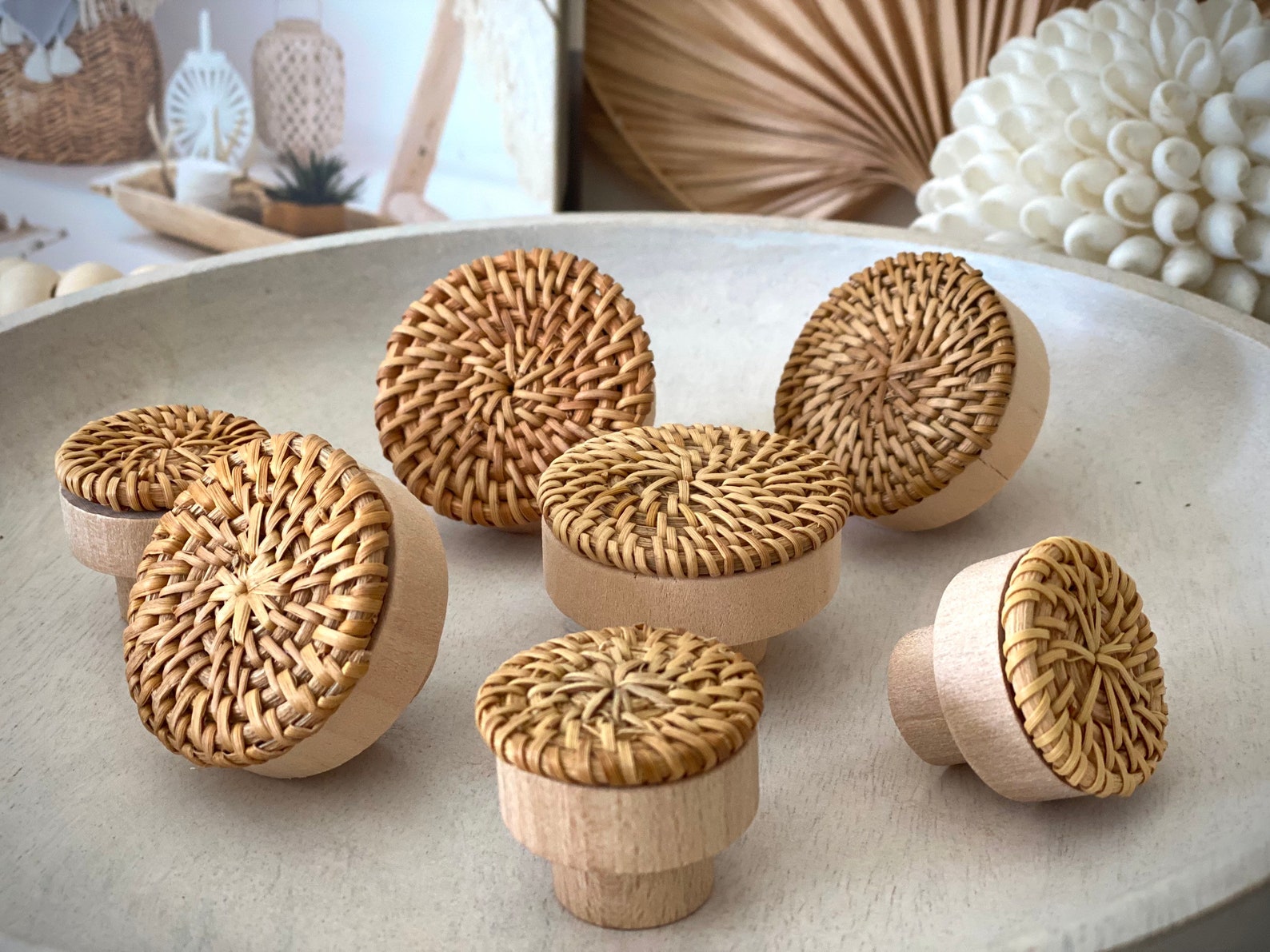Rattan Knob Rattan Handle Furniture Knobs Hardware Etsy Australia