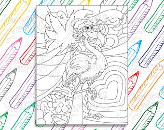 Trippy Coloring Page Etsy trippy coloring page etsy
