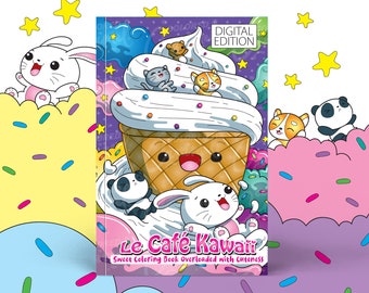 Download Kawaii Coloring Book Etsy
