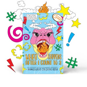 Mamasaurus Coloring Book, Printable PDF Instant Digital Download, Colorable Pages for Mom with Funny and Cute Dinosaurs with Quotes