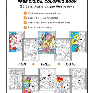 Kawaii Christmas Coloring Book, Printable Instant Digital Download PDF, Colorable Pages with Santa Animals, Joyful Elves, Festive Desserts image 8